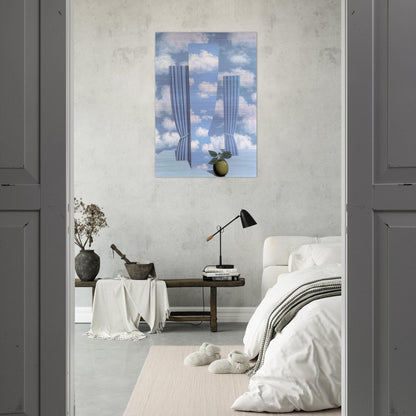 BEAUTIFUL WORLD 1962 - Rene Magritte Brushed Aluminum Print - 70x100 cm / 28x40 inches | Rene Magritte Aluminum Print | Rene Magritte Prints
