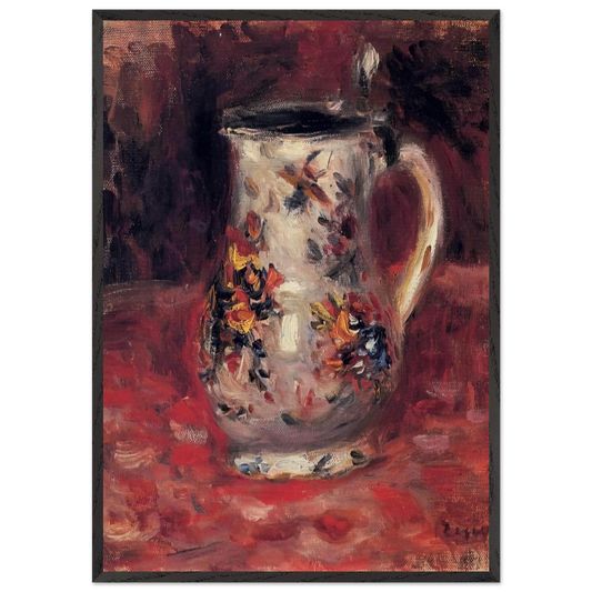 Jug - Pierre-Auguste Renoir 70x100 cm / 28x40 inches Framed Art Print – Black Wooden Frame