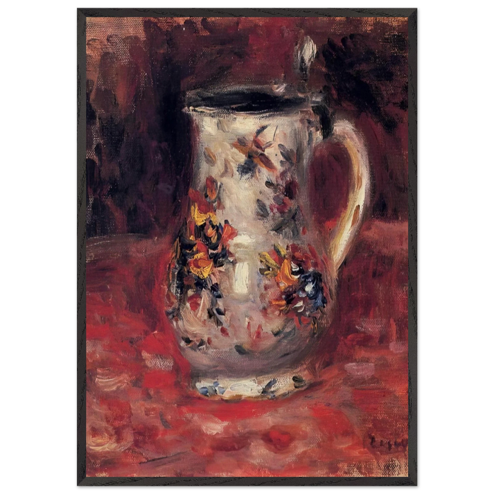 Jug - Pierre-Auguste Renoir 70x100 cm / 28x40 inches Framed Art Print – Black Wooden Frame