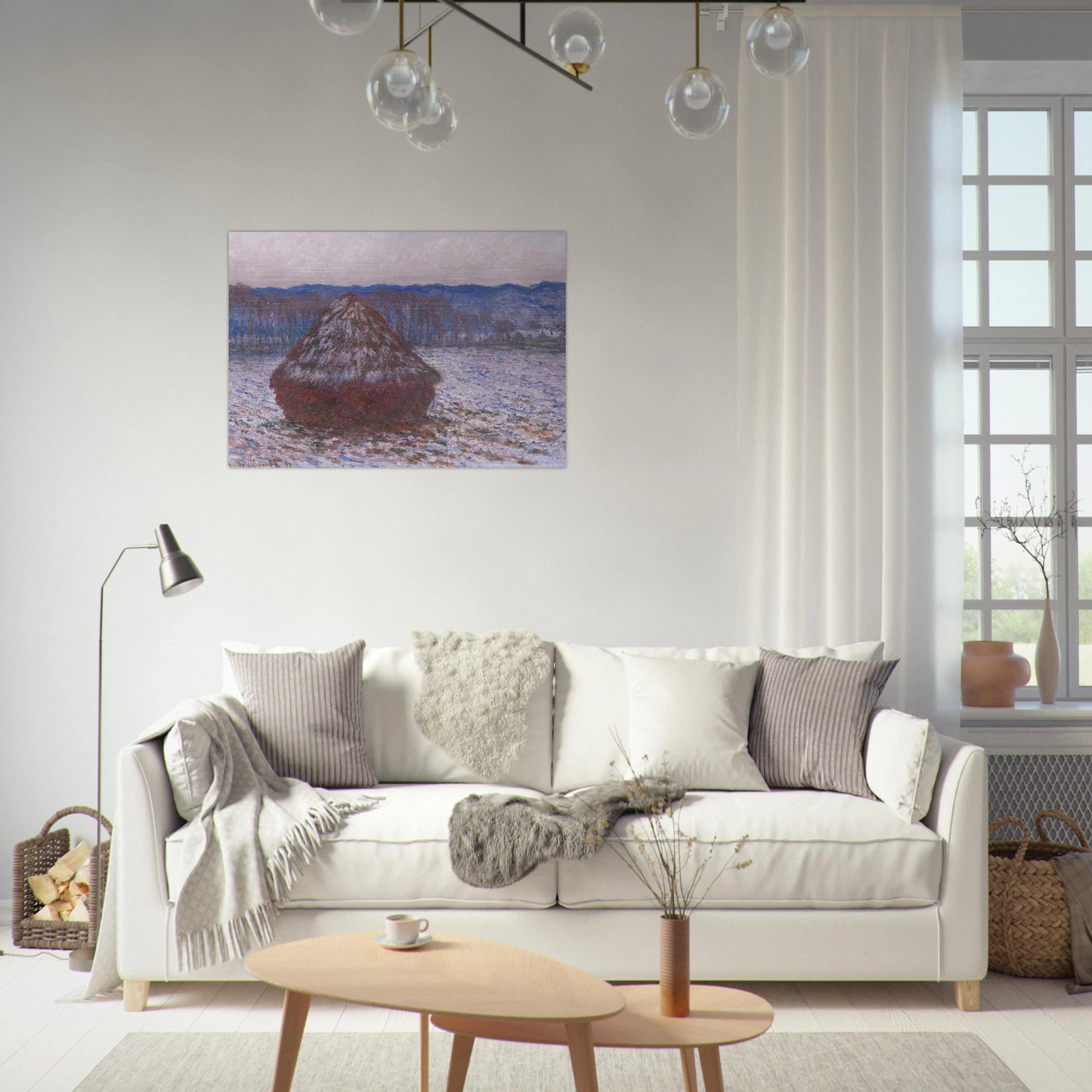 Stack of Wheat - claude monet Brushed Aluminum Print - 70x100 cm / 28x40 inches | claude monet Aluminum Print | claude monet Prints