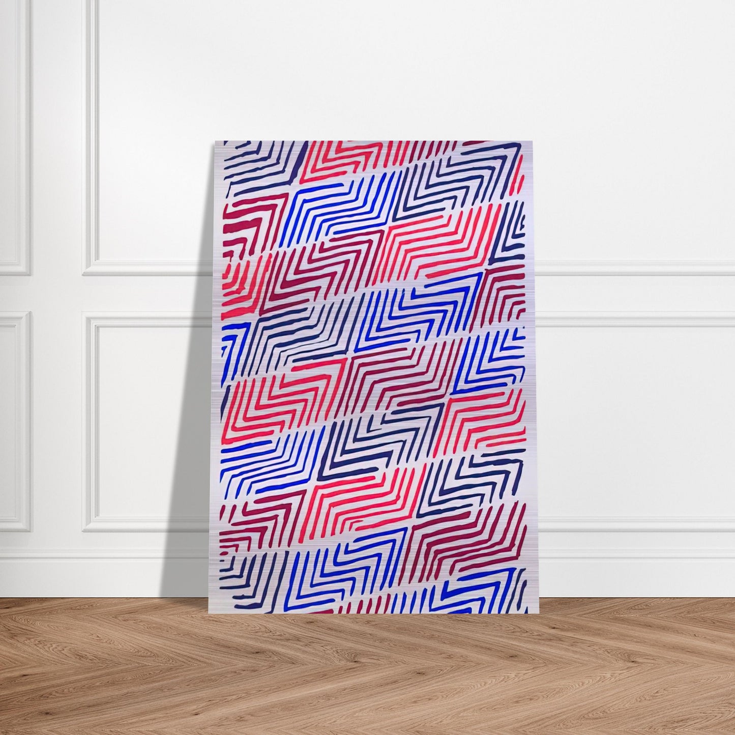 COMPOSITION 30 - Sonia Delaunay Brushed Aluminum Print - 70x100 cm / 28x40 inches | Sonia Delaunay Aluminum Print | Sonia Delaunay Prints