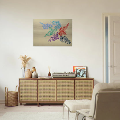 Confetti Pattern - 1973 - Robert Goodnough Brushed Aluminum Print - 70x100 cm / 28x40 inches | Robert Goodnough Aluminum Print | Robert Goodnough Prints