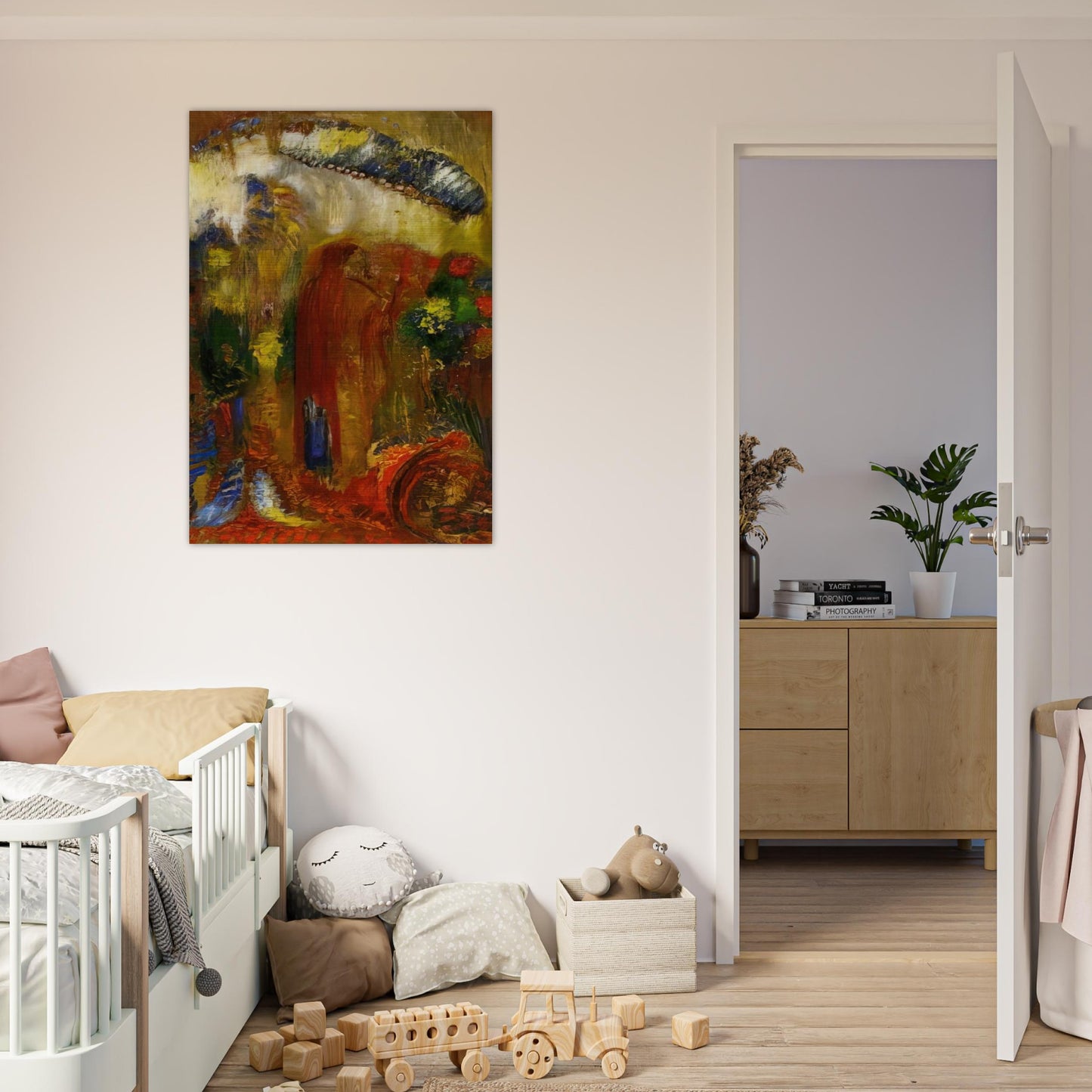 THE SERMON - Odilon Redon Brushed Aluminum Print - 70x100 cm / 28x40 inches | Odilon Redon Aluminum Print | Odilon Redon Prints