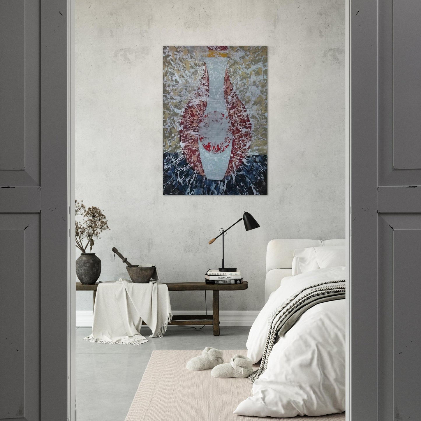 Untitled - 1956 - John Ferren Brushed Aluminum Print - 70x100 cm / 28x40 inches | John Ferren Aluminum Print | John Ferren Prints