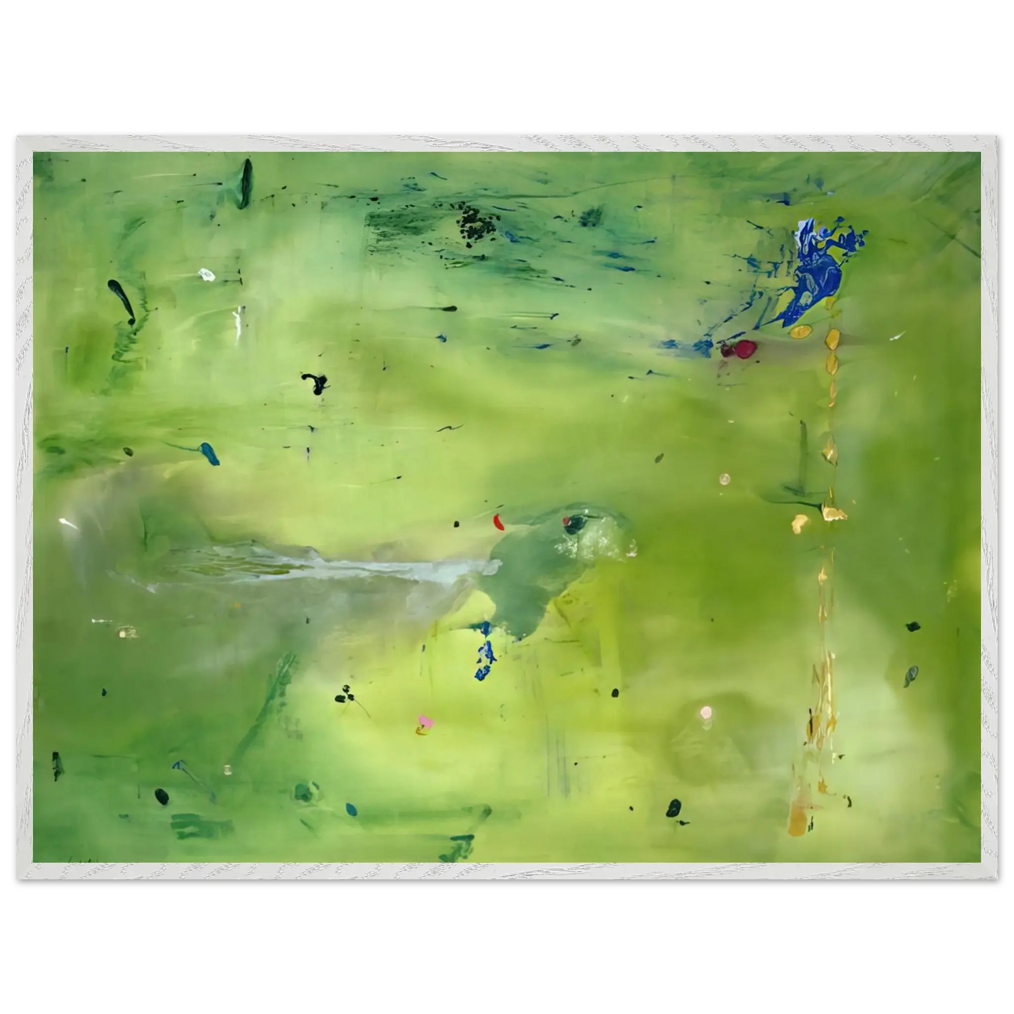 Helen Frankenthaler - A Green Thought in a Green Shade - 1981 Wall art - 60x80 cm / 24x32 Inches - Fine Art Poster - -