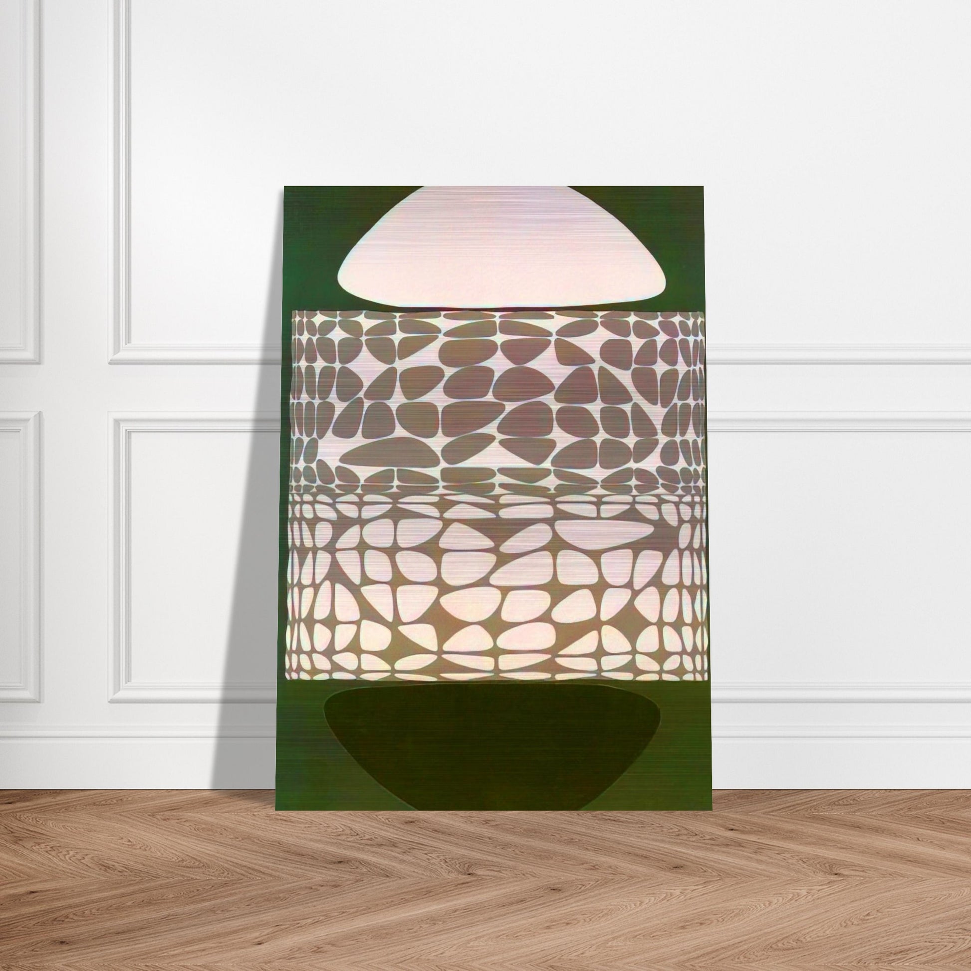 Meandres Belle-Isle - 1951 - Victor Vasarely Brushed Aluminum Print - 70x100 cm / 28x40 inches | Victor Vasarely Aluminum Print | Victor Vasarely Prints