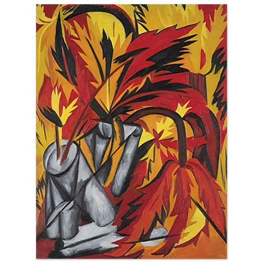 Natalia Goncharova - Flowers - 1912  75x100 cm / 30x40inches Fine Art Poster