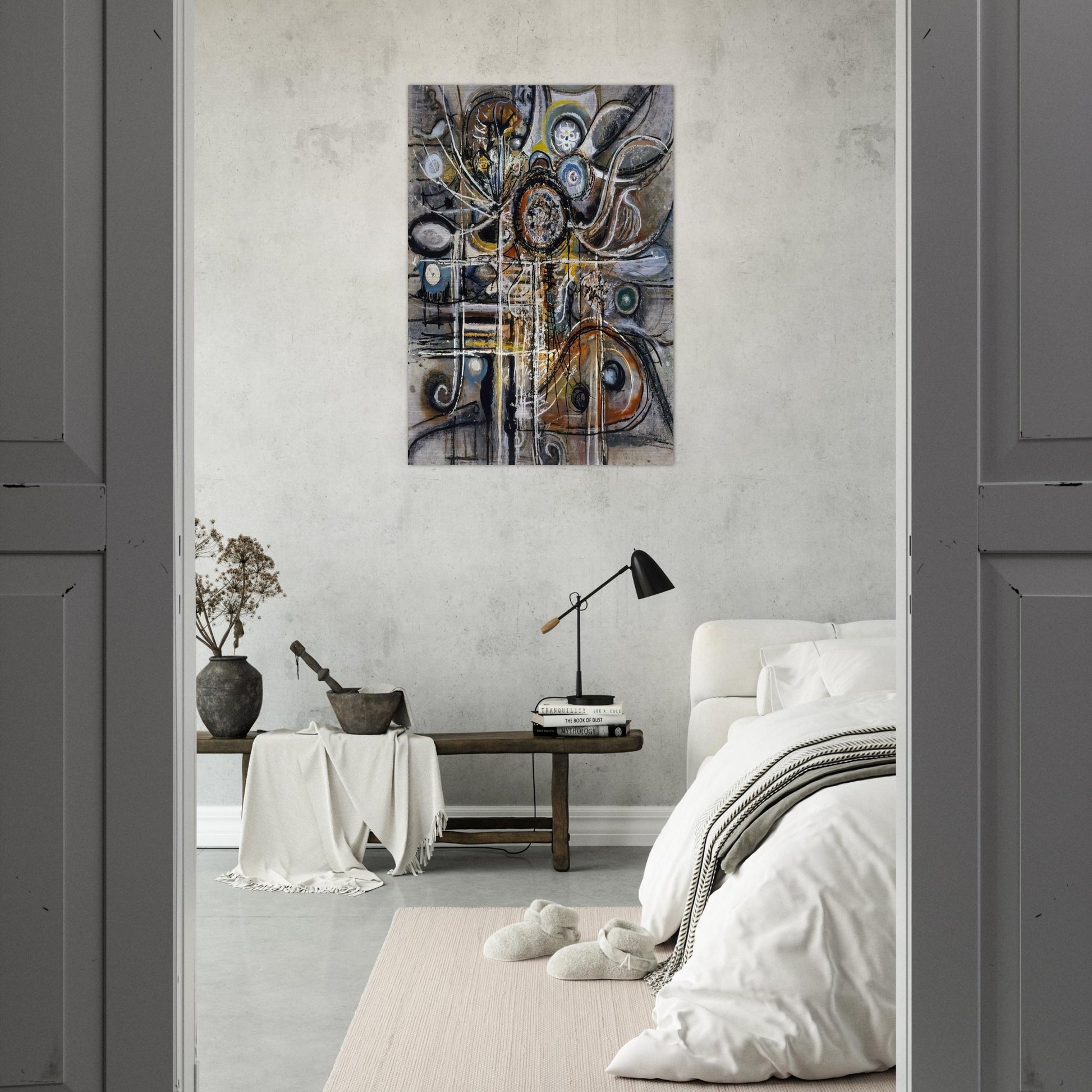 The Center - 1943 - Richard Pousette-Dart Brushed Aluminum Print - 70x100 cm / 28x40 inches | Richard Pousette-Dart Aluminum Print | Richard Pousette-Dart Prints