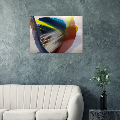 Wanderland Express - 1976 - Paul Jenkins Brushed Aluminum Print - 70x100 cm / 28x40 inches | Paul Jenkins Aluminum Print | Paul Jenkins Prints