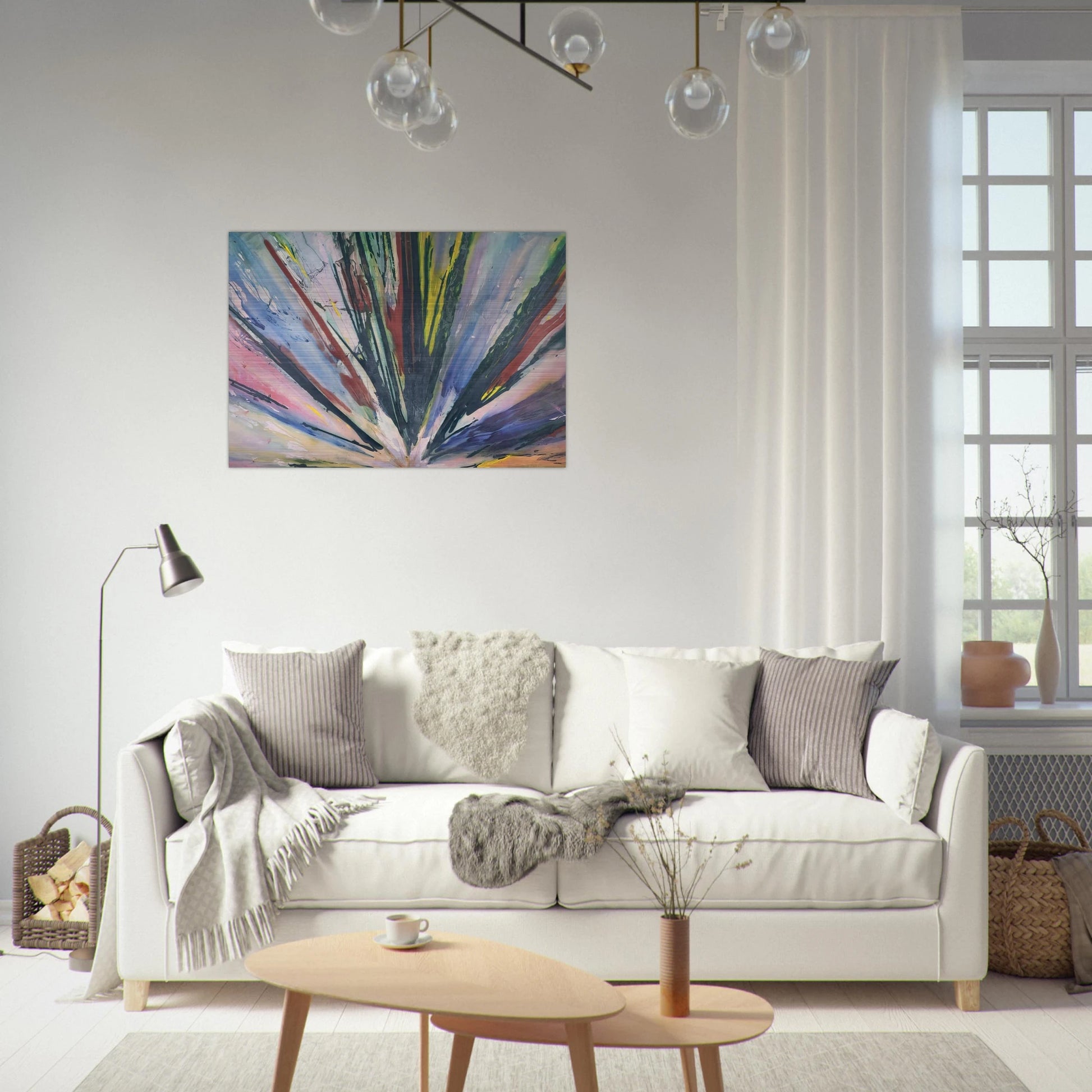 Stand - Sam Gilliam Brushed Aluminum Print - 70x100 cm / 28x40 inches | Sam Gilliam Aluminum Print | Sam Gilliam Prints