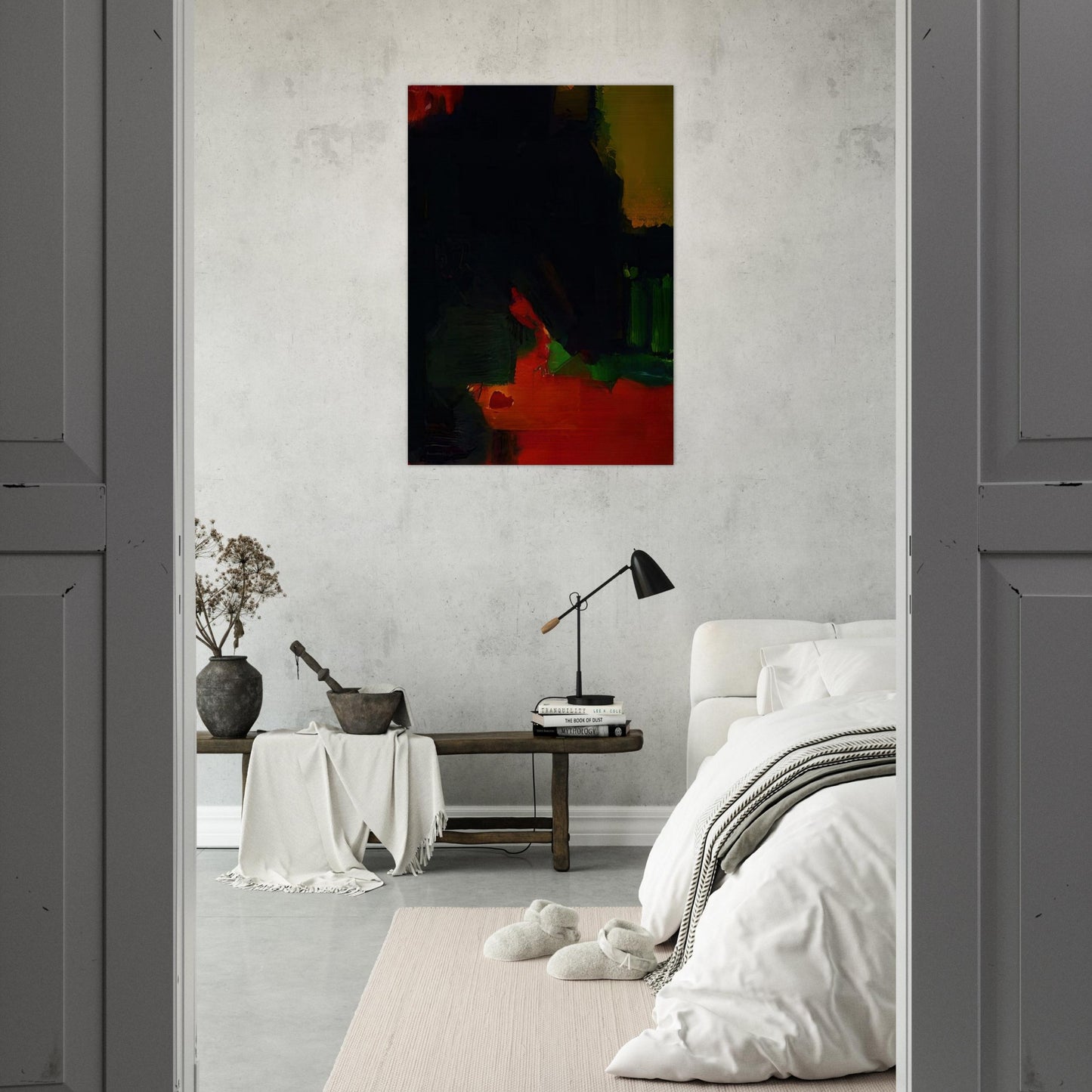 Nocturnal Splendor - Hans Hofmann Brushed Aluminum Print - 70x100 cm / 28x40 inches | Hans Hofmann Aluminum Print | Hans Hofmann Prints