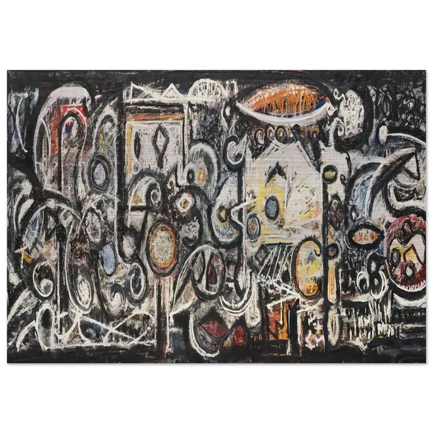 Fugue Number 2 - 1943 - Richard Pousette-Dart Brushed Aluminum Print - 70x100 cm / 28x40 inches | Richard Pousette-Dart Aluminum Print | Richard Pousette-Dart Prints