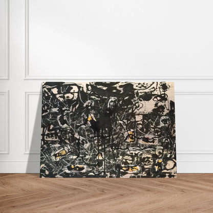 YELLOW ISLANDS - Jackson Pollock Brushed Aluminum Print - 70x100 cm / 28x40 inches | Jackson Pollock Aluminum Print | Jackson Pollock Prints