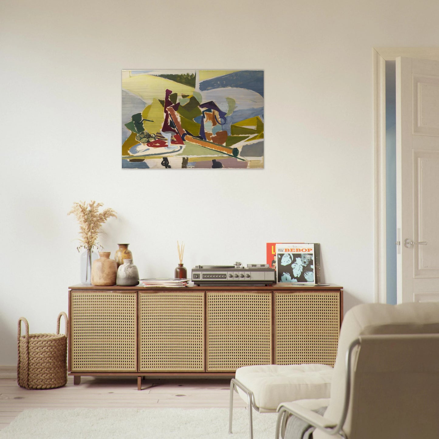 Still Life - Lee Krasner Brushed Aluminum Print - 70x100 cm / 28x40 inches | Lee Krasner Aluminum Print | Lee Krasner Prints