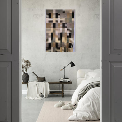WALL HANGING 1926 - Anni Albers Brushed Aluminum Print - 70x100 cm / 28x40 inches | Anni Albers Aluminum Print | Anni Albers Prints