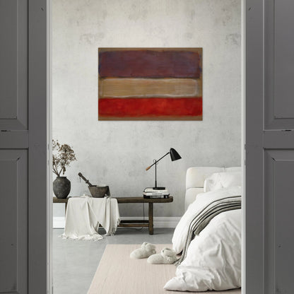 Untitled Purple, White, and Red - 1953 - Mark Rothko Brushed Aluminum Print - 70x100 cm / 28x40 inches | Mark Rothko Aluminum Print | Mark Rothko Prints