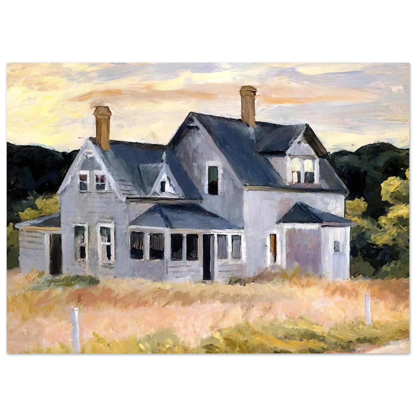 Edward Hopper - House by a Road Fine Art Poster