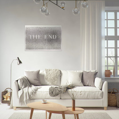 THE END 60 2005 - Edward Ruscha Brushed Aluminum Print - 70x100 cm / 28x40 inches | Edward Ruscha Aluminum Print | Edward Ruscha Prints