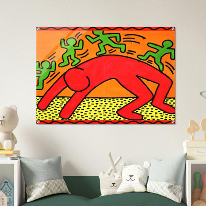 UNTITLED 1982 2 - Keith Haring Acrylic Print - 70x100 cm / 28x40″ inches | Keith Haring Wall Art | Keith Haring Prints