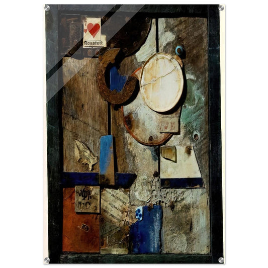 MERZBILD ROSSFETT 1919 - Kurt Schwitters Acrylic Print - 70x100 cm / 28x40″ inches