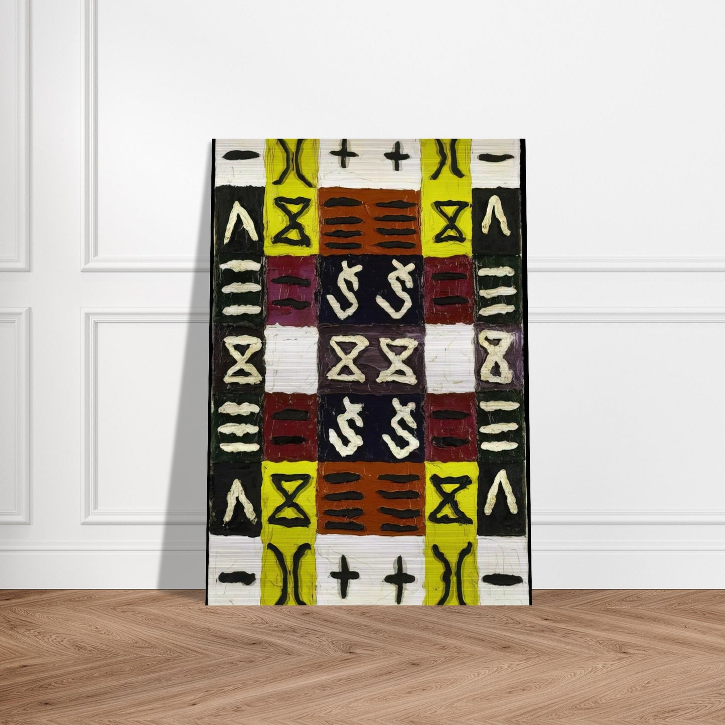 A Perfect Equal Area I - 1960 - Alfred Jensen Brushed Aluminum Print - 70x100 cm / 28x40 inches | Alfred Jensen Aluminum Print | Alfred Jensen Prints