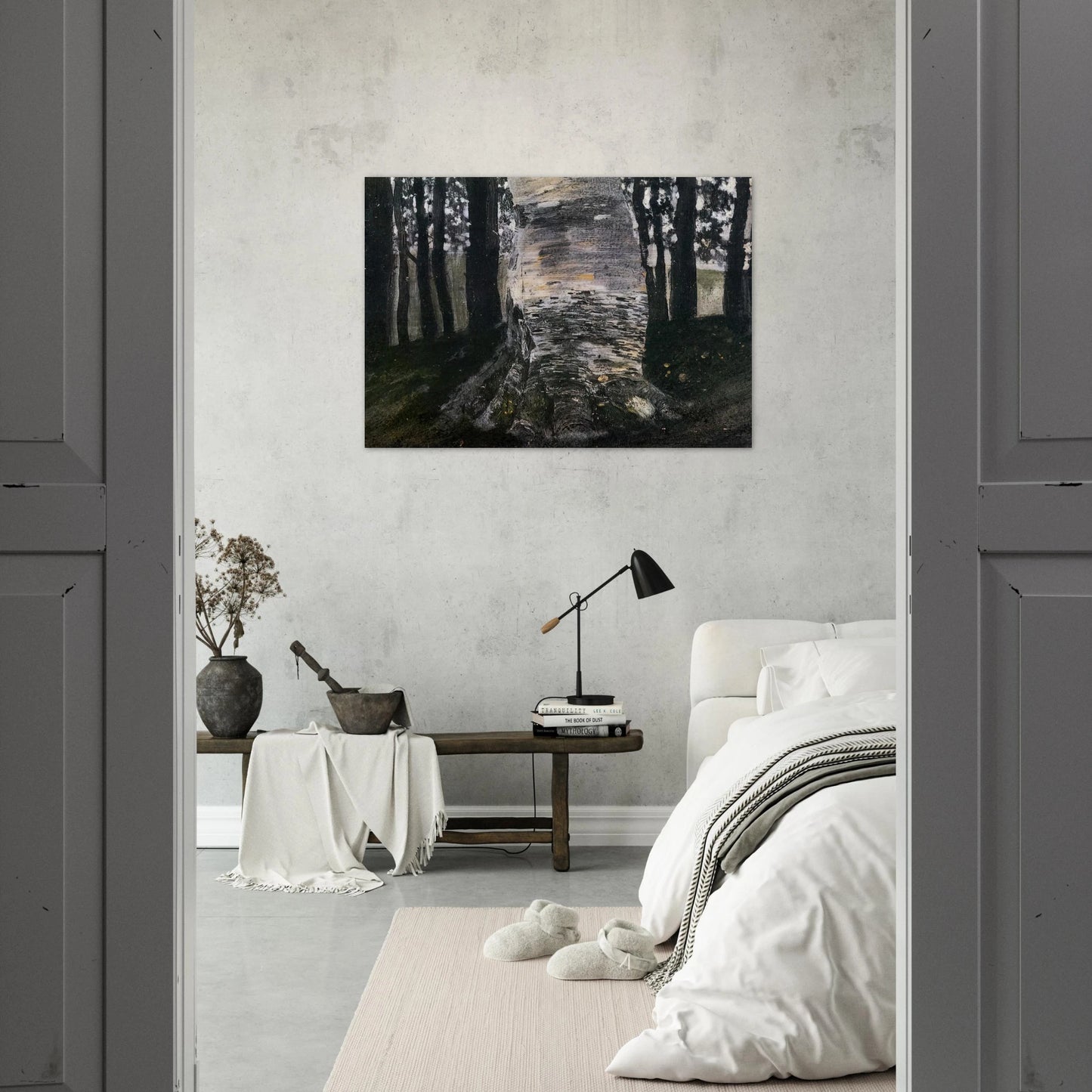 BIRCH IN A FOREST - Gustav Klimt Brushed Aluminum Print - 70x100 cm / 28x40 inches | Gustav Klimt Aluminum Print | Gustav Klimt Prints