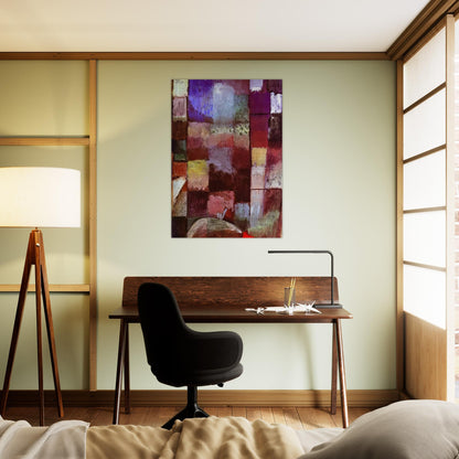 HAMAMET 1914 - Paul Klee Brushed Aluminum Print - 70x100 cm / 28x40 inches | Paul Klee Aluminum Print | Paul Klee Prints