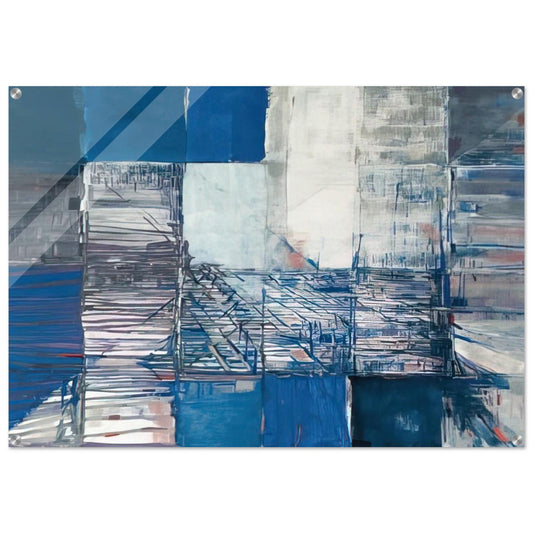 Dislocation du labyrinthe - Tachisme - Maria Helena Vieira da Silva Acrylic Print - 70x100 cm / 28x40″ inches