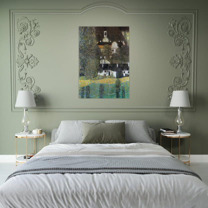 SCHLOSS KAMMER AM ATTERSEE II 1909 - Gustav Klimt Brushed Aluminum Print - 70x100 cm / 28x40 inches | Gustav Klimt Aluminum Print | Gustav Klimt Prints
