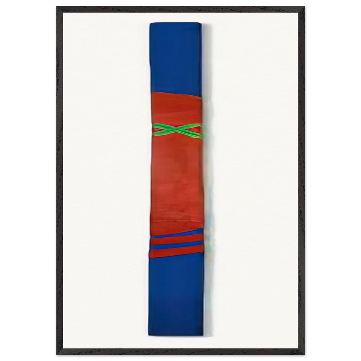 OHNE TITEL 1964 - Blinky Palermo 70x100 cm / 28x40 inches Framed Art Print – Black Wooden Frame