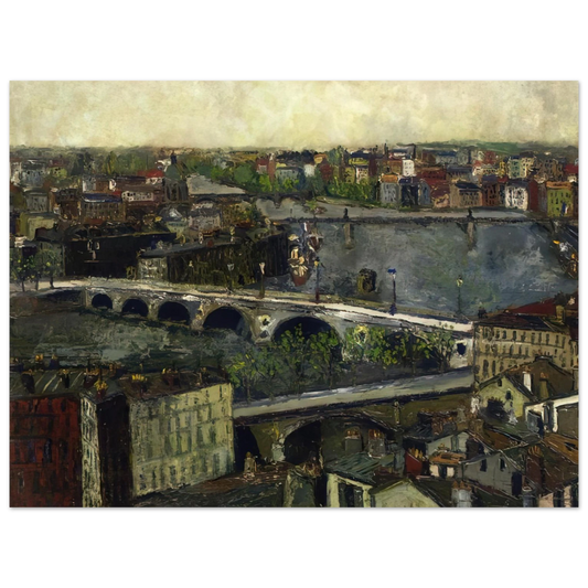 Maurice Utrillo - THE BRIDGES OF TOULOUSE  75x100 cm / 30x40inches Fine Art Poster