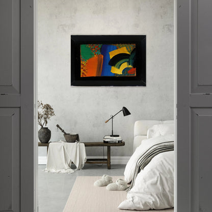Patrick Caulfield in Italy - 1992 - Howard Hodgkin Brushed Aluminum Print - 70x100 cm / 28x40 inches | Howard Hodgkin Aluminum Print | Howard Hodgkin Prints
