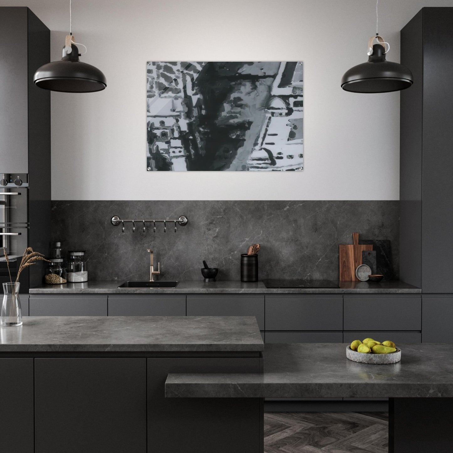 TOWNSCAPE M7 1968 - Gerhard Richter Acrylic Print - 70x100 cm / 28x40″ inches