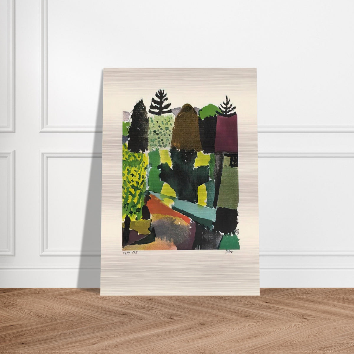 PARK 1920 - Paul Klee Brushed Aluminum Print - 70x100 cm / 28x40 inches | Paul Klee Aluminum Print | Paul Klee Prints