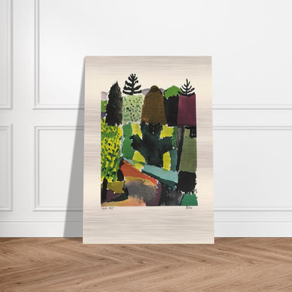 PARK 1920 - Paul Klee Brushed Aluminum Print - 70x100 cm / 28x40 inches | Paul Klee Aluminum Print | Paul Klee Prints