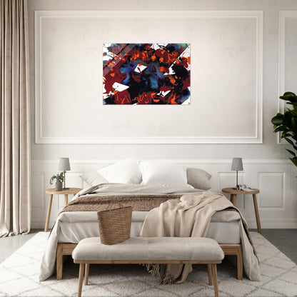 Untitled  SFP94-149  SFF 1819  - Sam Francis Acrylic Print - 70x100 cm / 28x40″ inches | Sam Francis Wall Art | Sam Francis Prints