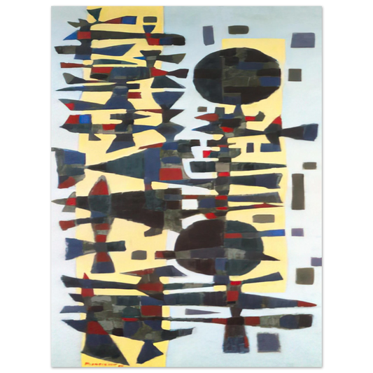 Alfred Manessier - FÃªte en Zeeland - 1955  75x100 cm / 30x40inches Fine Art Poster