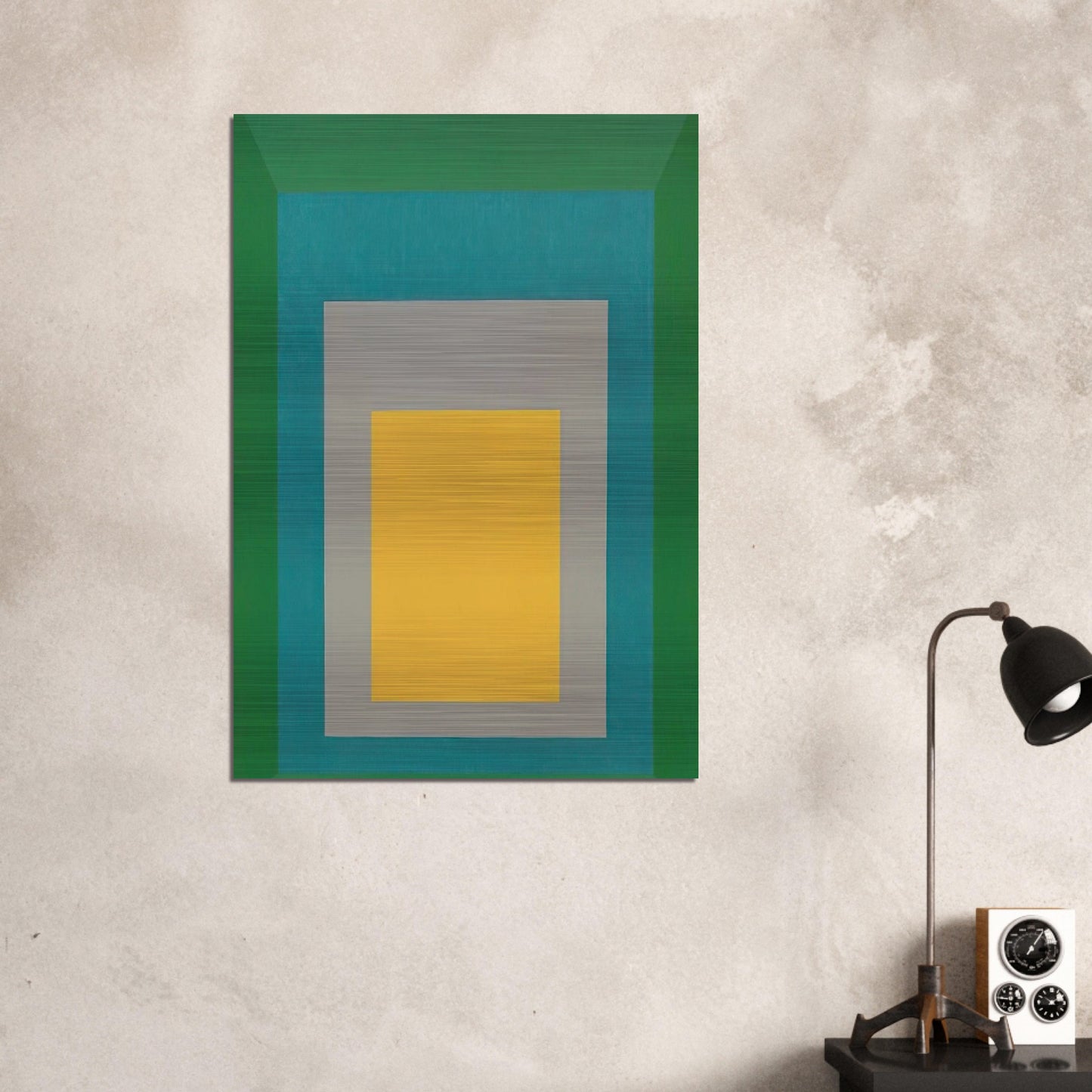 HOMAGE TO THE SQUARE APPARITION 1959 - Josef Albers Brushed Aluminum Print - 70x100 cm / 28x40 inches | Josef Albers Aluminum Print | Josef Albers Prints