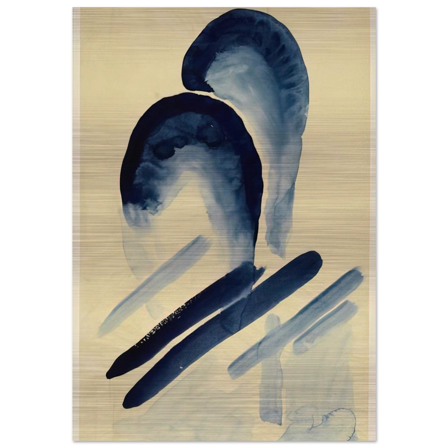 Blue-03 - Georgia O'Keeffe Brushed Aluminum Print - 70x100 cm / 28x40 inches | Georgia O'Keeffe Aluminum Print | Georgia O'Keeffe Prints