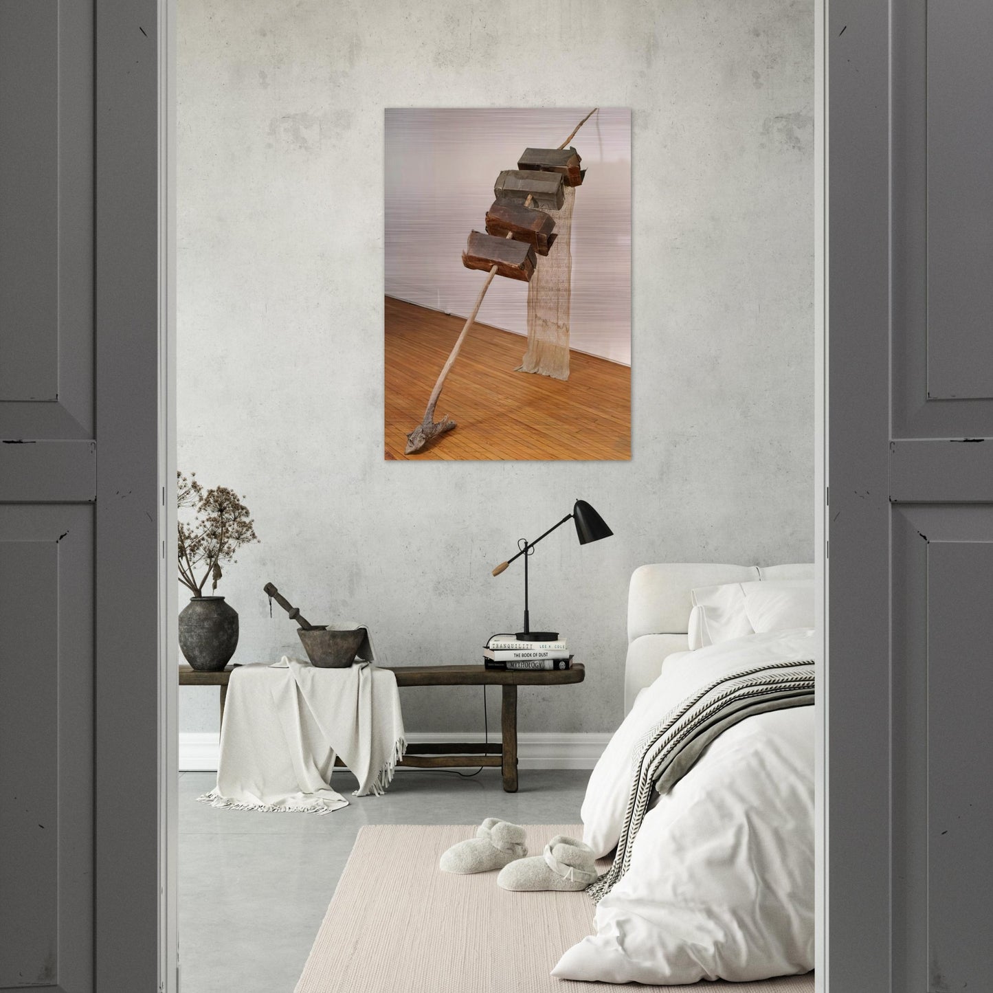 UNTITLED VENETIAN 1973 - Robert Rauschenberg Brushed Aluminum Print - 70x100 cm / 28x40 inches | Robert Rauschenberg Aluminum Print | Robert Rauschenberg Prints