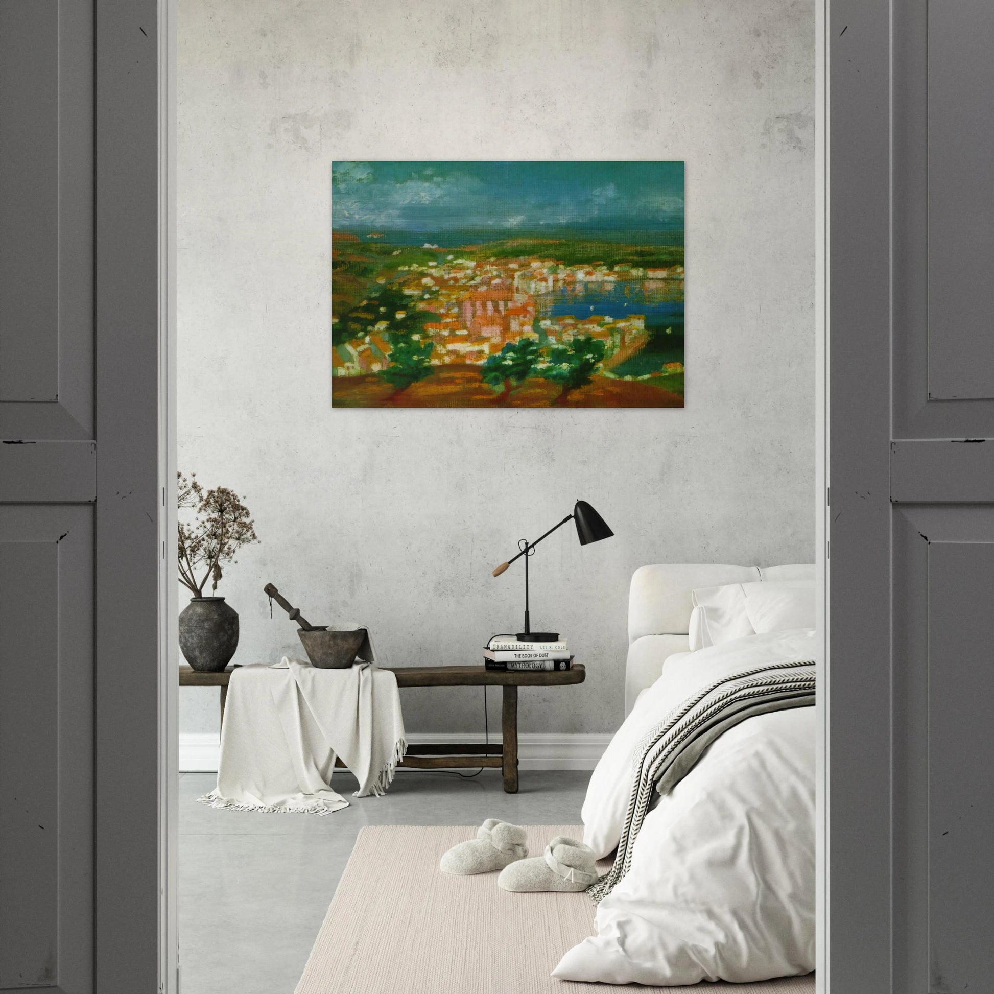 LANDSCAPE NEAR CADAQUES 1921 1 - Salvador Dali Brushed Aluminum Print - 70x100 cm / 28x40 inches | Salvador Dali Aluminum Print | Salvador Dali Prints
