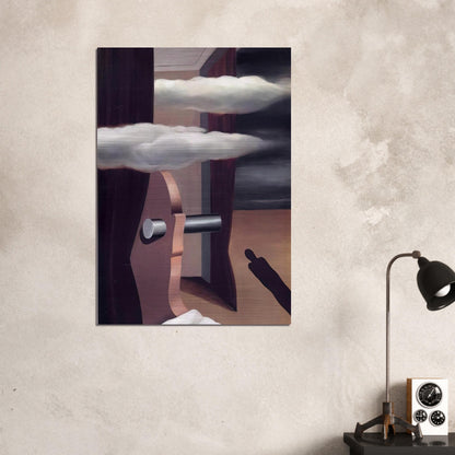 THE CATAPULT OF DESERT 1926 - Rene Magritte Brushed Aluminum Print - 70x100 cm / 28x40 inches | Rene Magritte Aluminum Print | Rene Magritte Prints