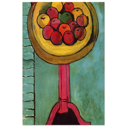 APPLES ON A TABLE GREEN BACKGROUND 1916 - Henri Matisse Art Prints - 100x150 cm / 40x60″ inches | Henri Matisse Poster | Henri Matisse Prints