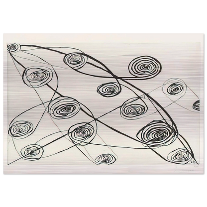 UNTITLED 1991 - Louise Bourgeois Brushed Aluminum Print - 70x100 cm / 28x40 inches | Louise Bourgeois Aluminum Print | Louise Bourgeois Prints