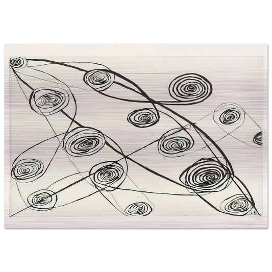 UNTITLED 1991 - Louise Bourgeois Brushed Aluminum Print - 70x100 cm / 28x40 inches | Louise Bourgeois Aluminum Print | Louise Bourgeois Prints