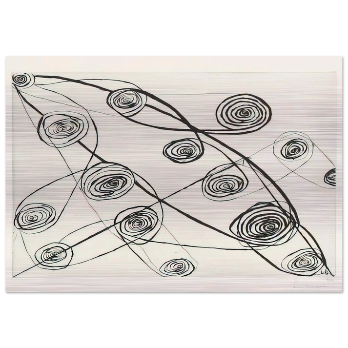 UNTITLED 1991 - Louise Bourgeois Brushed Aluminum Print - 70x100 cm / 28x40 inches | Louise Bourgeois Aluminum Print | Louise Bourgeois Prints