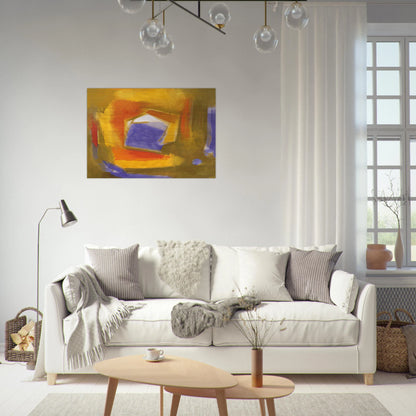 UNTITLED 1990 - Esteban Vicente Brushed Aluminum Print - 70x100 cm / 28x40 inches | Esteban Vicente Aluminum Print | Esteban Vicente Prints