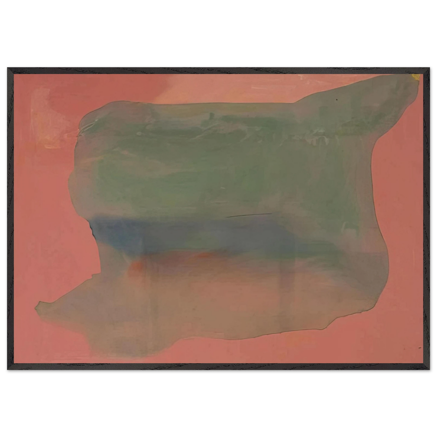 Helen Frankenthaler - Yearning - 1973 Wall art - 27x35 cm / 11x14 inches - Premium Wooden Framed Poster With Fine Art Paper-canvas - Wood frame