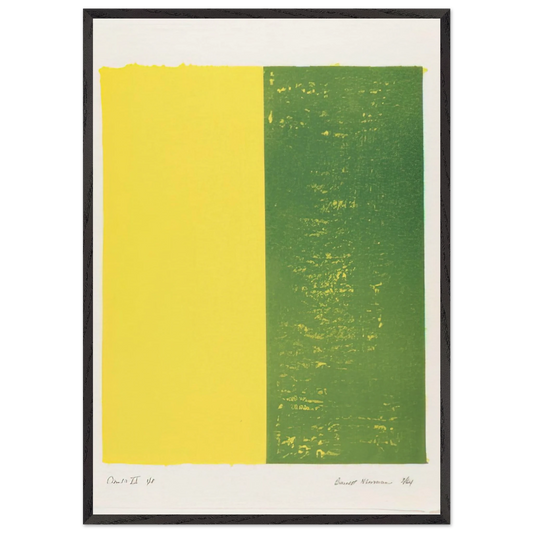 Canto XII - Barnett Newman 70x100 cm / 28x40 inches Framed Art Print – Black Wooden Frame