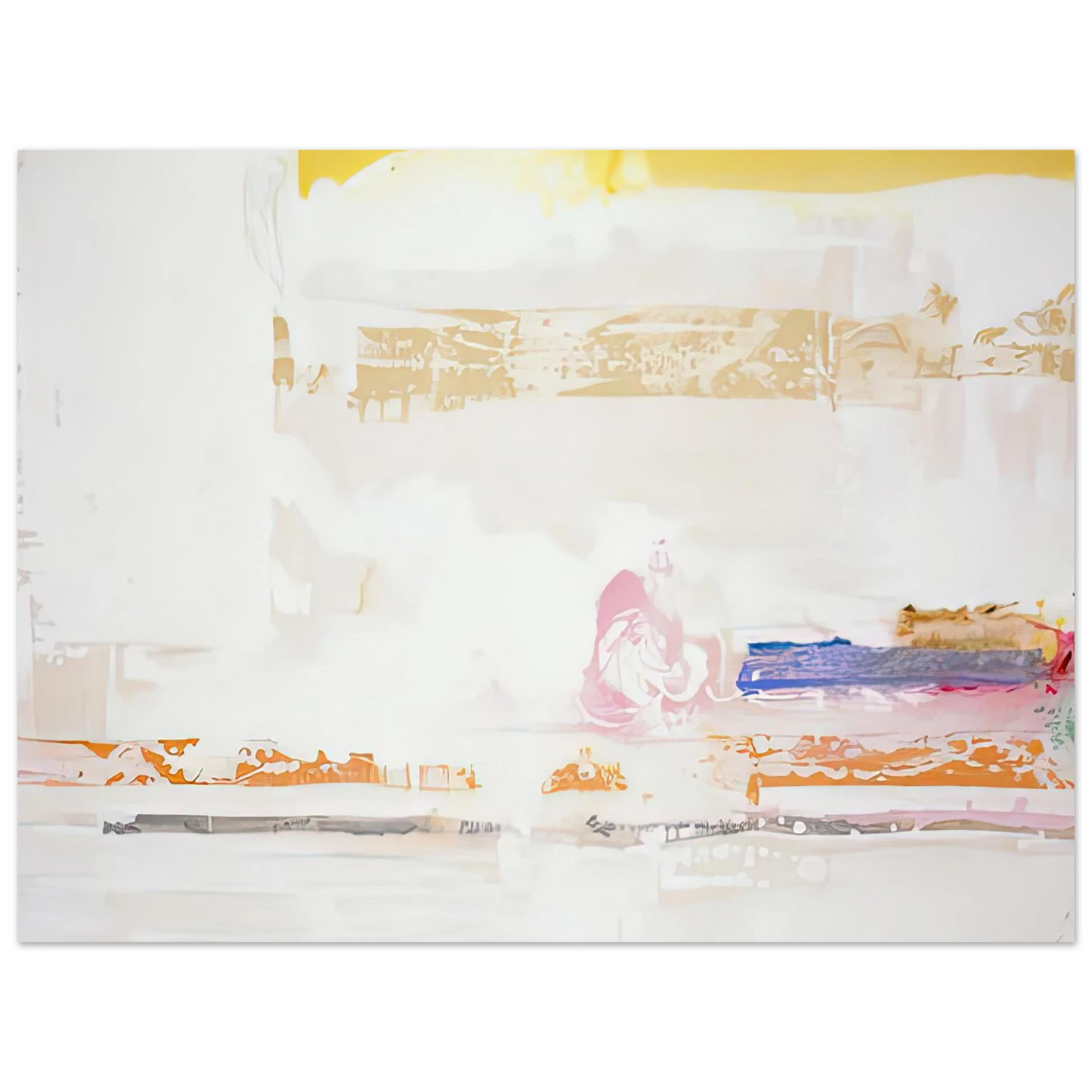 Helen Frankenthaler - Snow Basin, 1990- Wall Art - 21x29.7 cm / 8x12" - Fine Art Poster-canvas - -